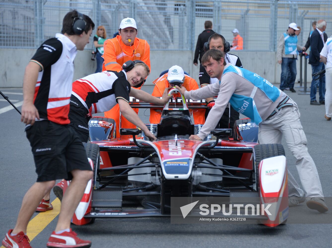 Auto racing. FIA Formula E. Moscow ePrix