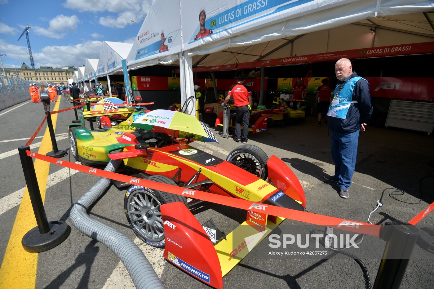 Auto racing. FIA Formula E. Moscow ePrix