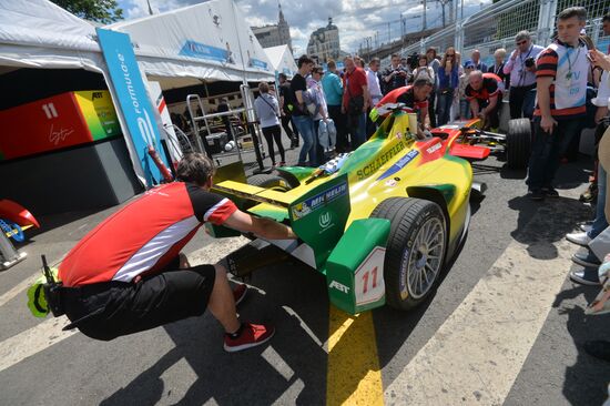 Auto racing. FIA Formula E. Moscow ePrix