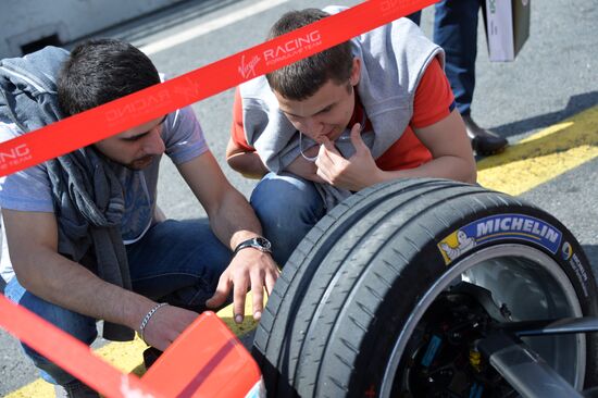 Auto racing. FIA Formula E. Moscow ePrix