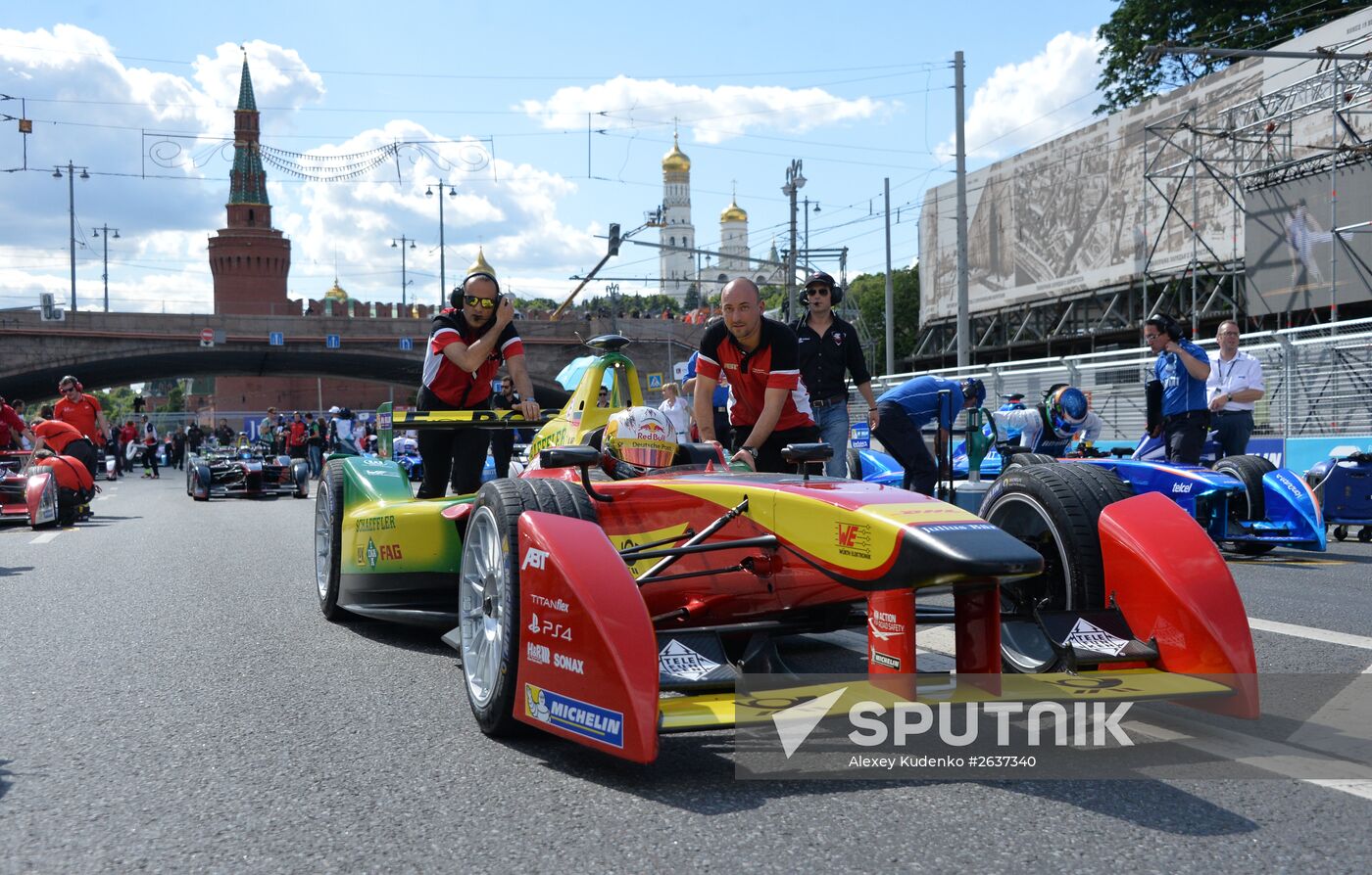 Auto racing. FIA Formula E. Moscow ePrix