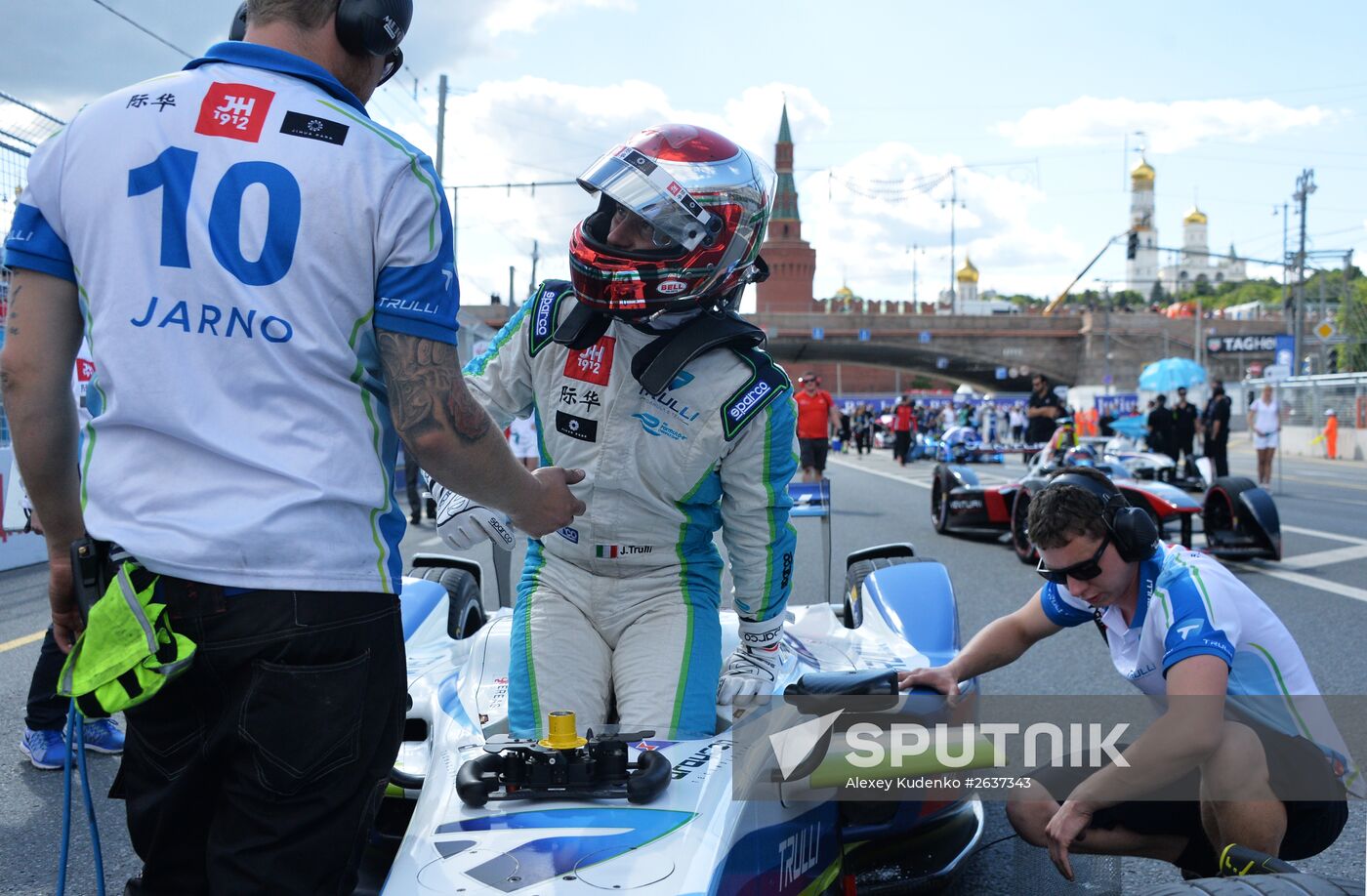Auto racing. FIA Formula E. Moscow ePrix