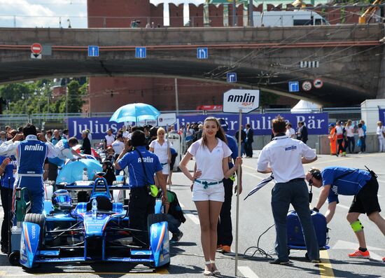 Auto racing. FIA Formula E. Moscow ePrix