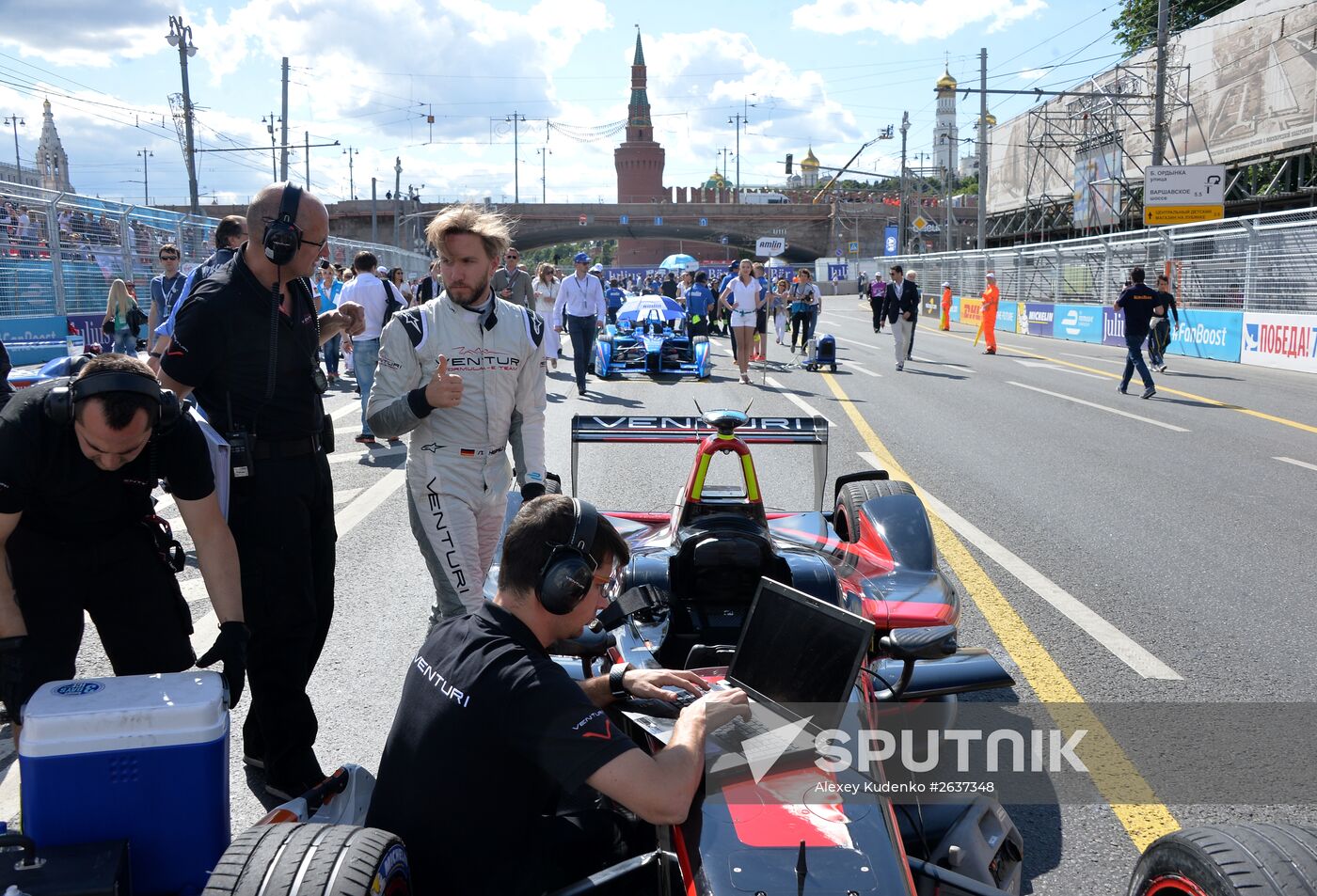 Auto racing. FIA Formula E. Moscow ePrix