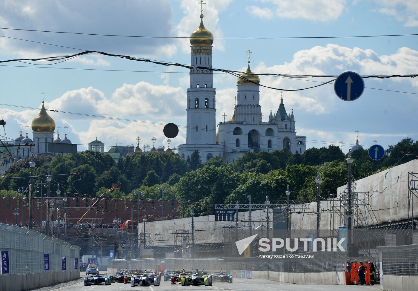 Auto racing. FIA Formula E. Moscow ePrix