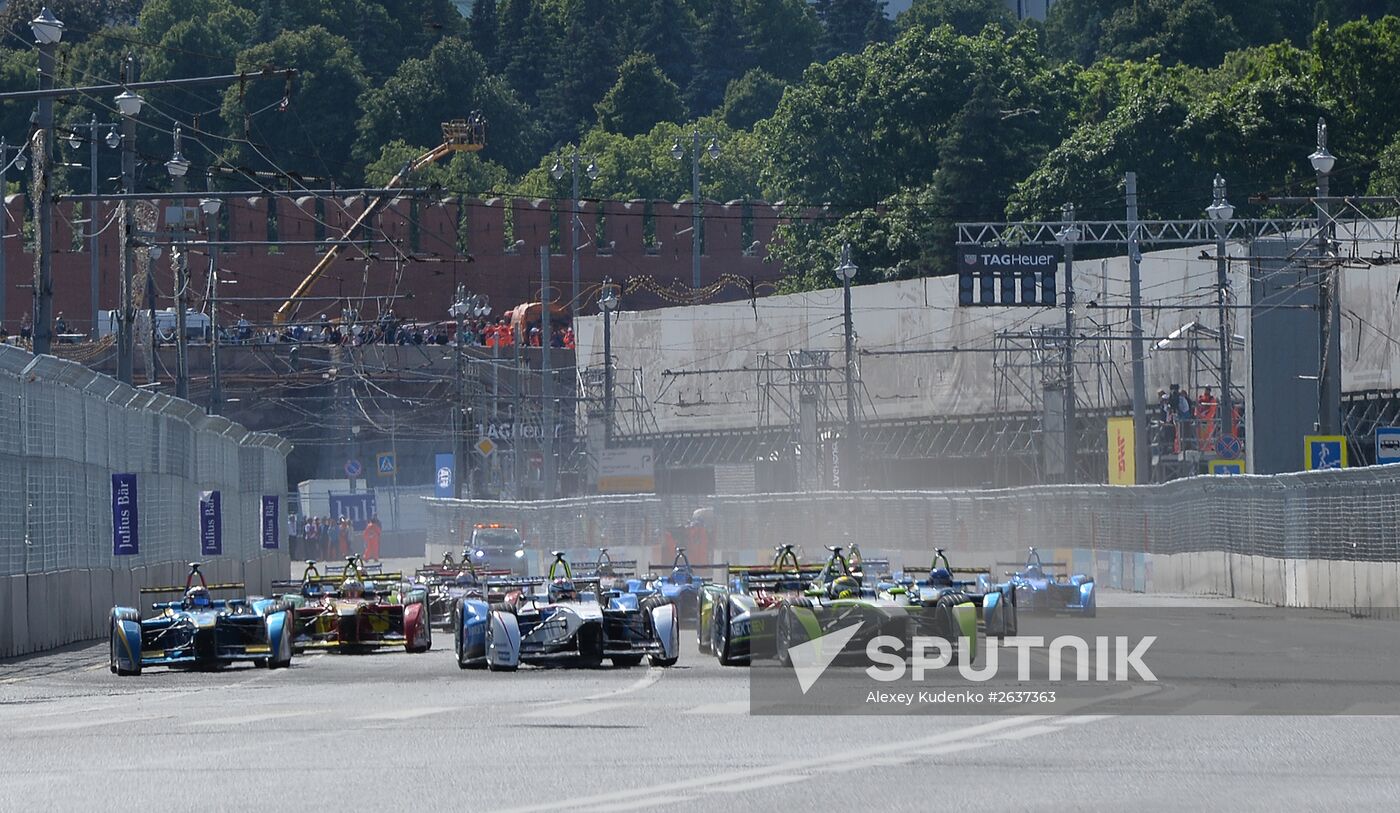 Auto racing. FIA Formula E. Moscow ePrix