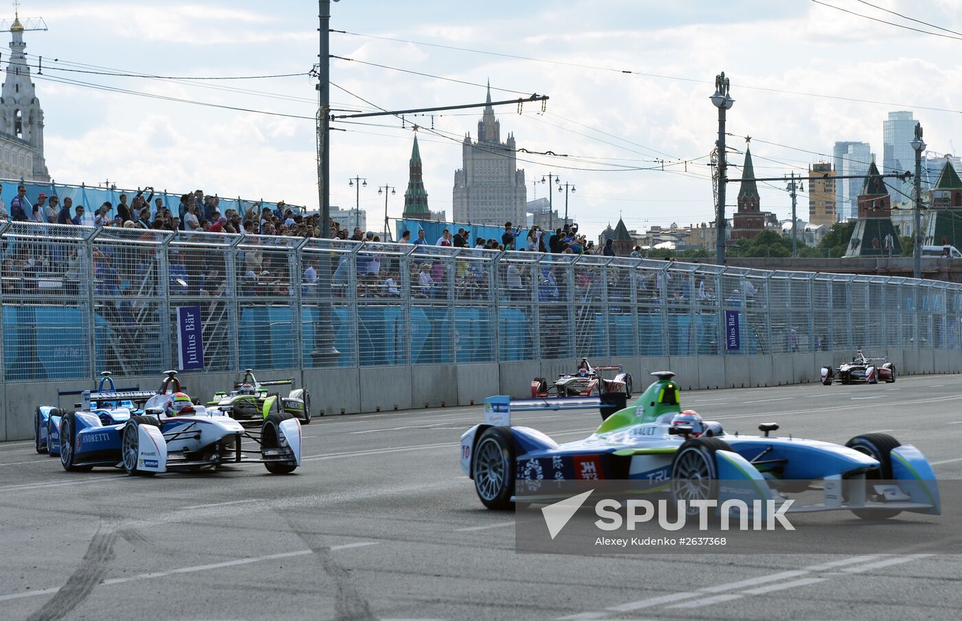 Auto racing. FIA Formula E. Moscow ePrix