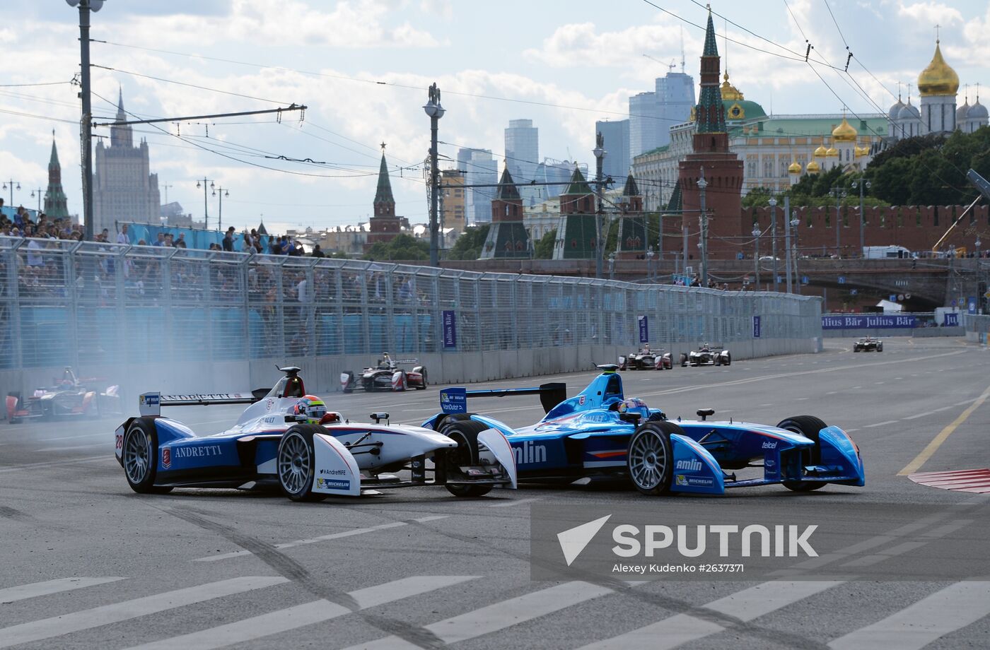 Auto racing. FIA Formula E. Moscow ePrix
