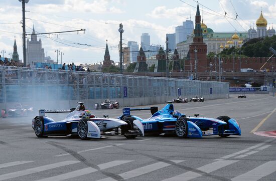 Auto racing. FIA Formula E. Moscow ePrix