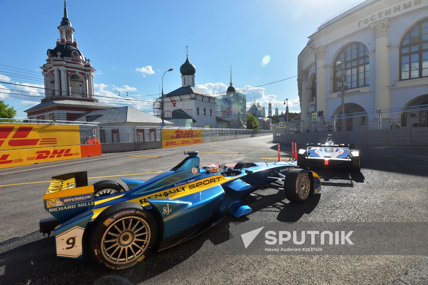 Auto racing. FIA Formula E. Moscow ePrix