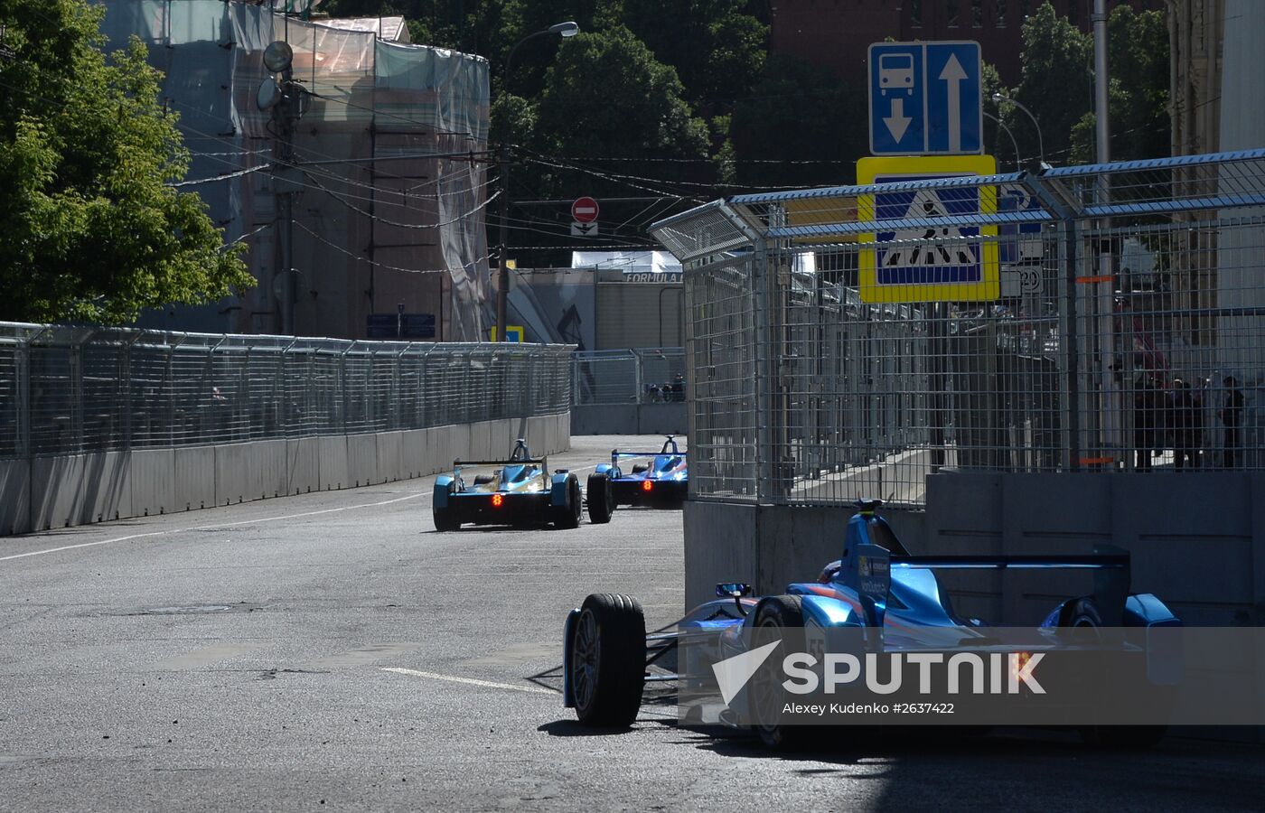 Auto racing. FIA Formula E. Moscow ePrix