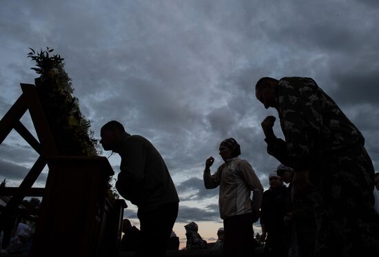 Velikaya River religious procession in Kirov Region