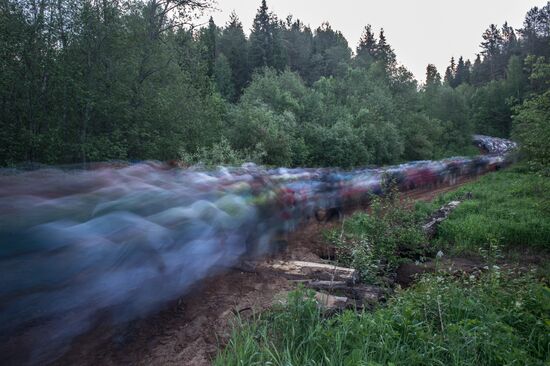 Velikaya River religious procession in Kirov Region
