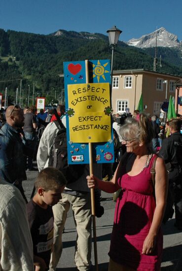Protests against G7 Summit in Garmisch-Partenkirchen