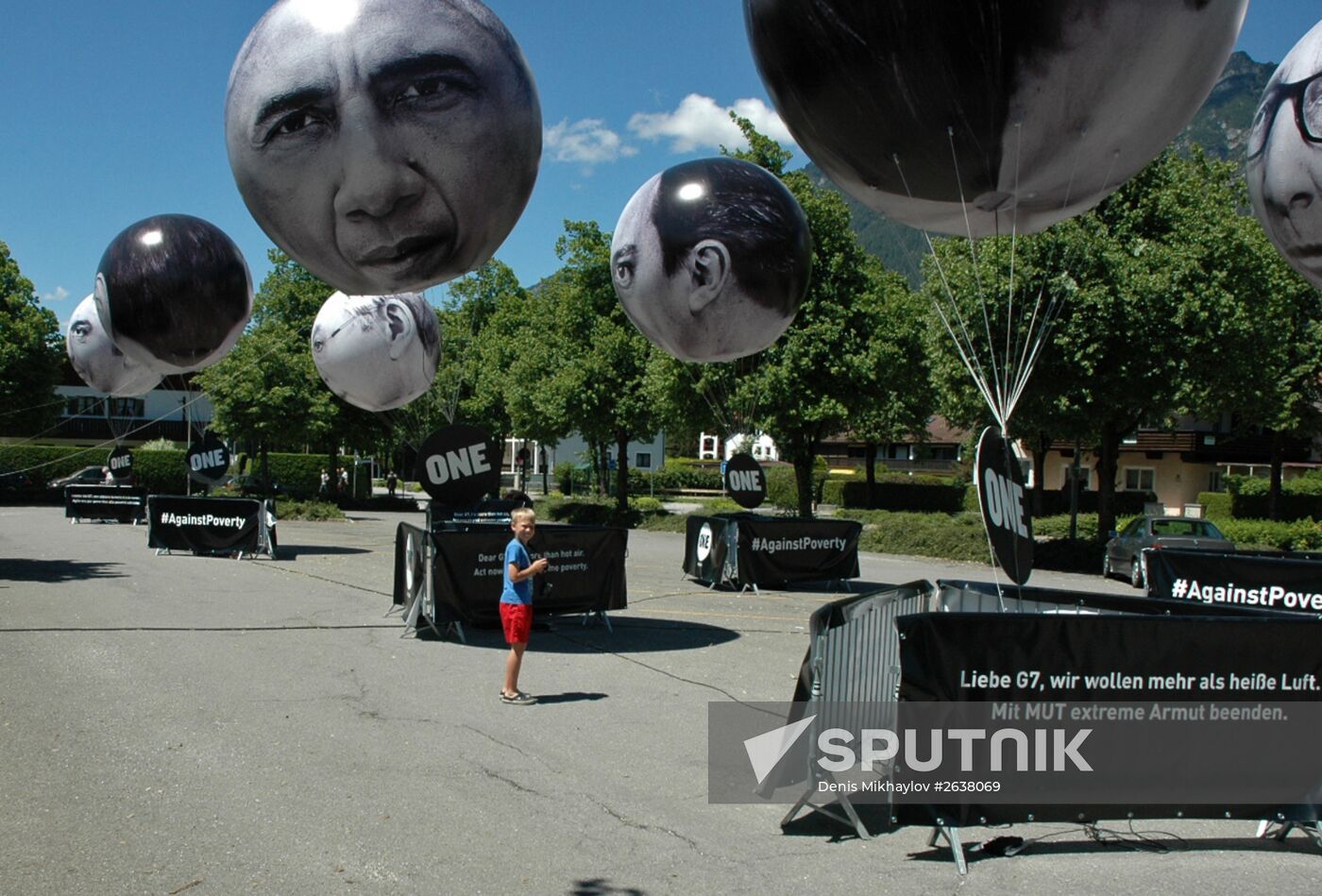 Protests against G7 Summit in Garmisch-Partenkirchen