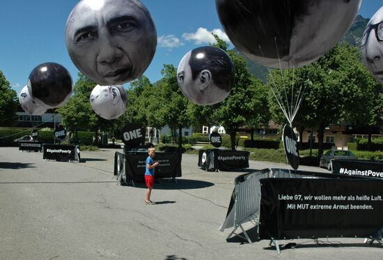 Protests against G7 Summit in Garmisch-Partenkirchen