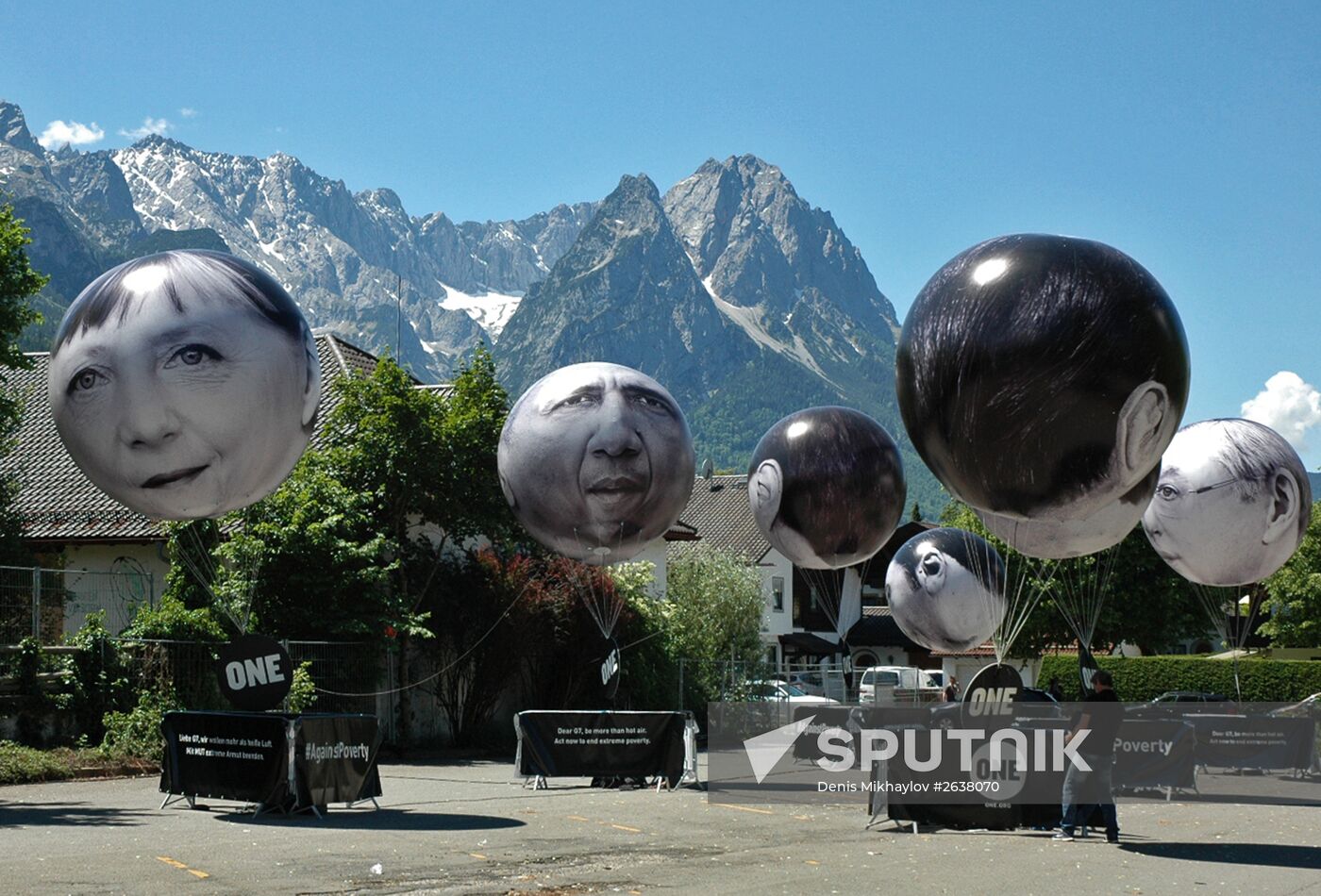 Protests against G7 Summit in Garmisch-Partenkirchen