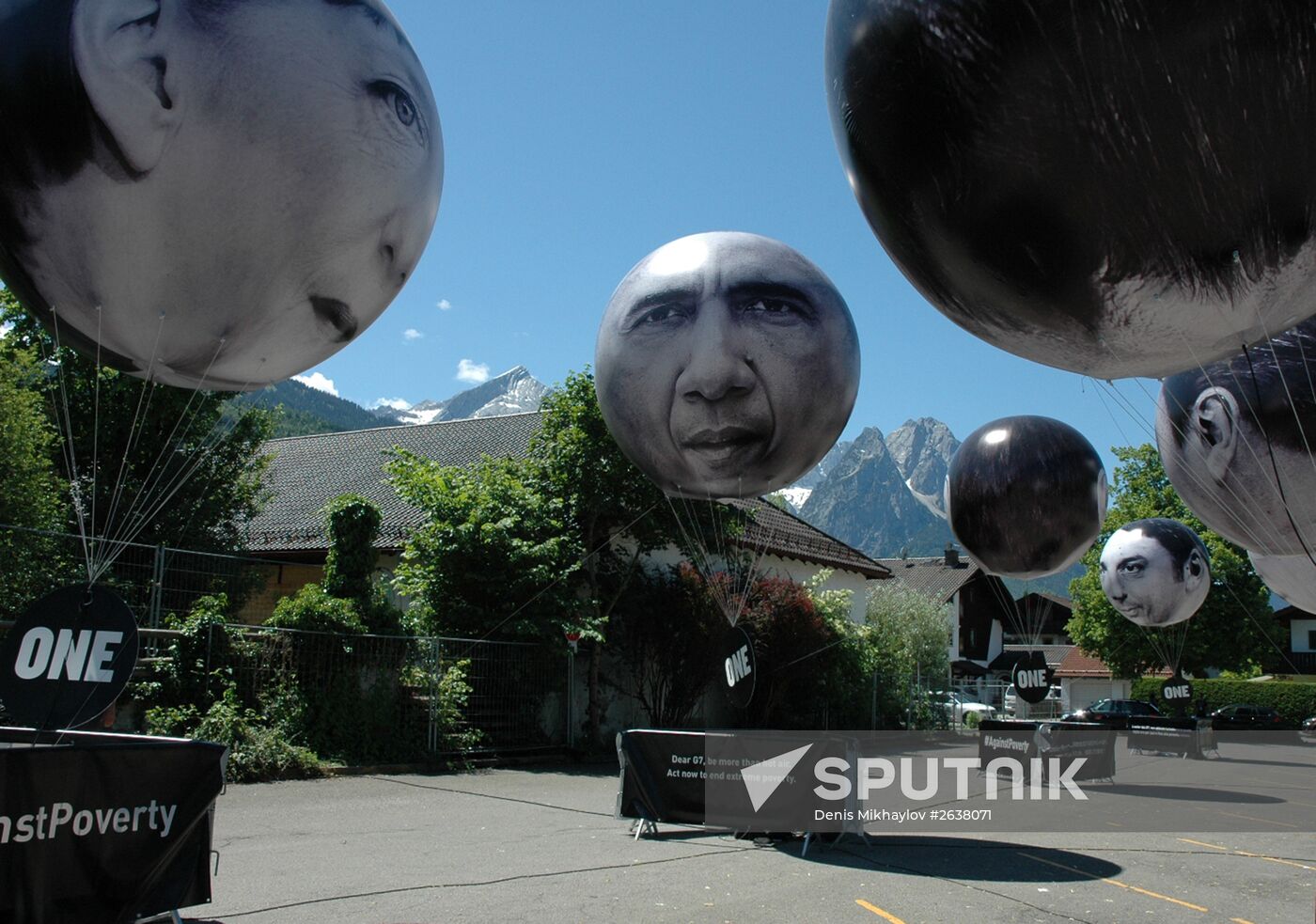 Protests against G7 Summit in Garmisch-Partenkirchen