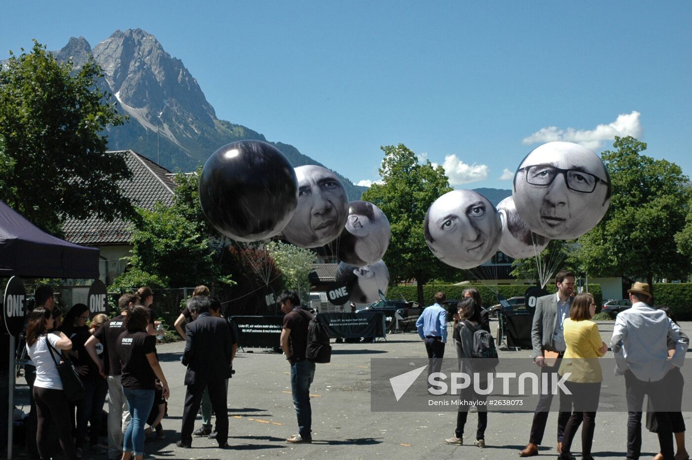 Protests against G7 Summit in Garmisch-Partenkirchen