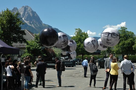 Protests against G7 Summit in Garmisch-Partenkirchen