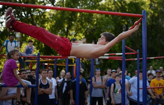 Parkour and workout venue opens in Novosibirsk