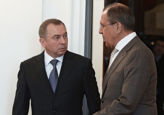Talks between Russian and Belarusian foreign ministers Sergey Lavrov and Vladimir Makei