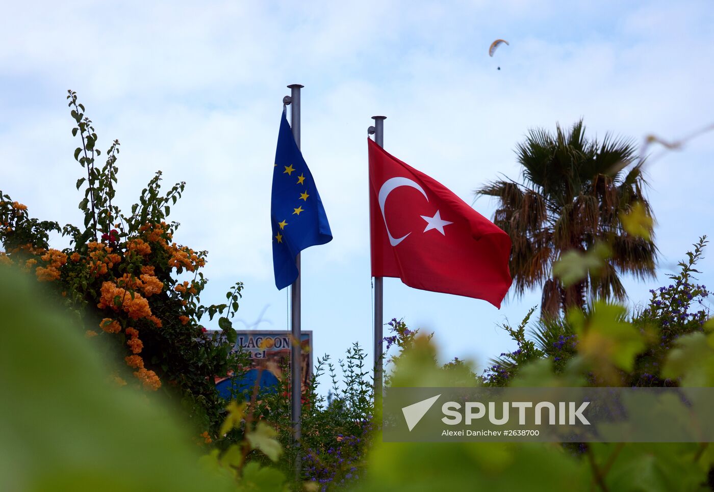 Resort village Ölüdeniz in Muğla Province, south-west of Turkey