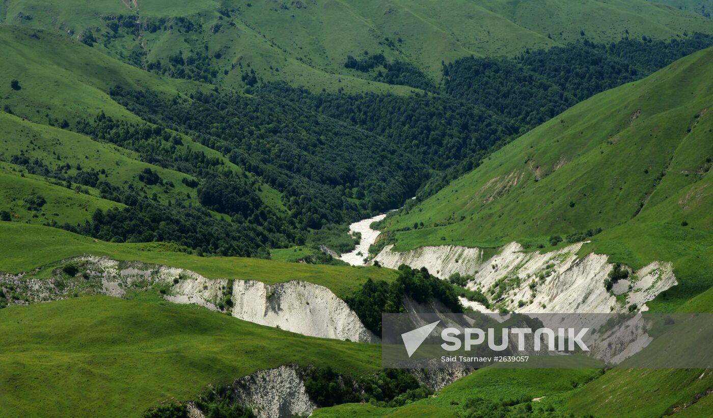 Mountain regions in Chechen Republic