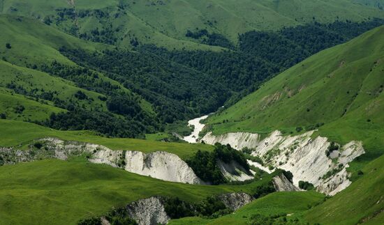 Mountain regions in Chechen Republic