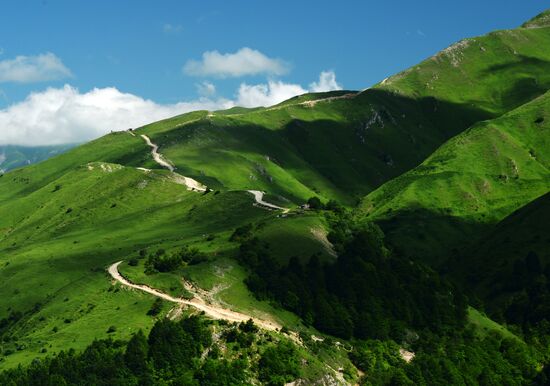 Mountain regions in Chechen Republic