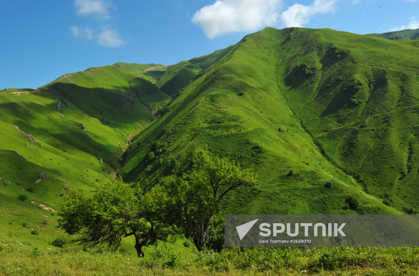 Mountain regions in Chechen Republic