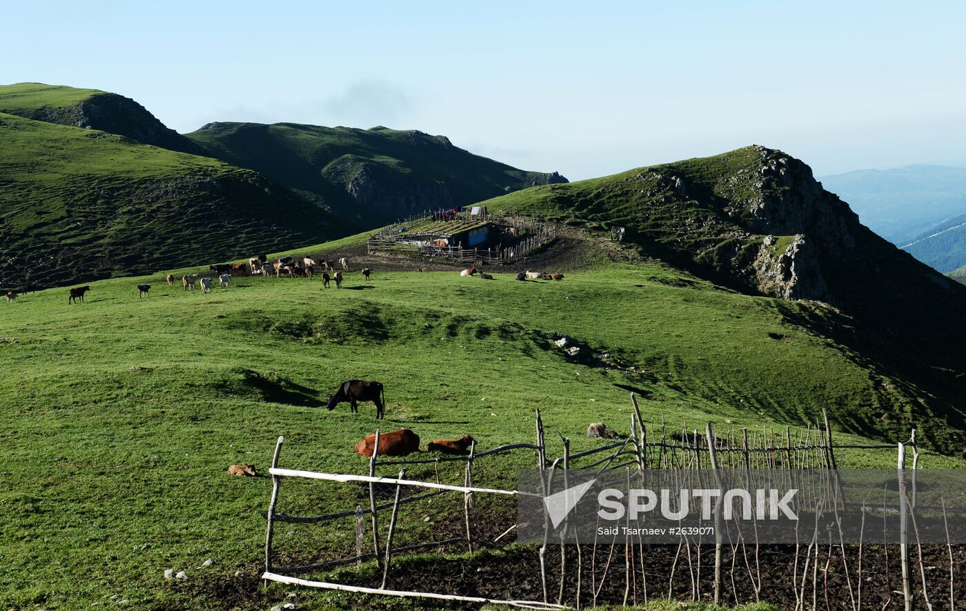 Mountain regions in Chechen Republic