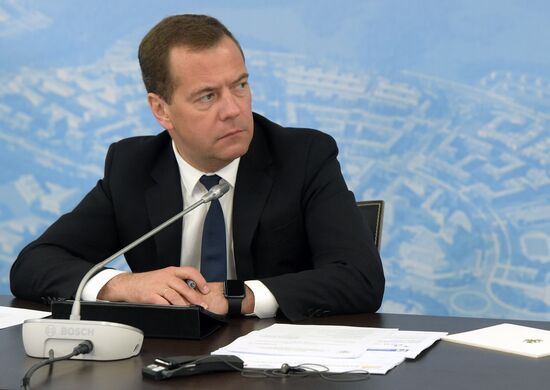 Prime Minister Dmitry medvedev visits Volga federal District