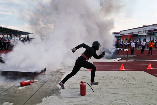National applied firefighting sports competitions in Russia's Voronezh Region