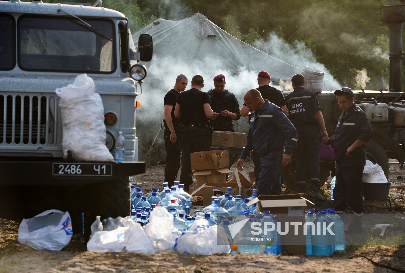 Fire at oil tank farm in Kiev Region