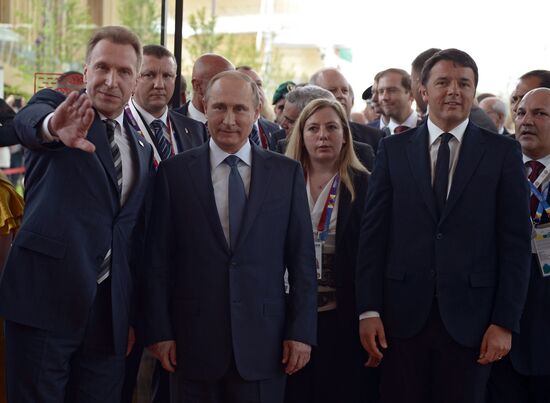 President Vladimir Putin's visit to Italy