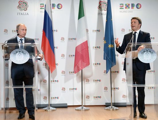 President Vladimir Putin's visit to Italy