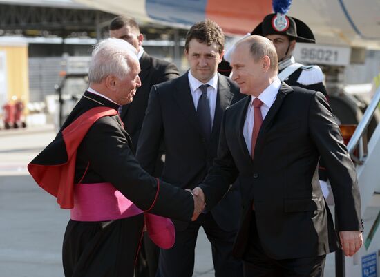 President Vladimir Putin's visit to Italy