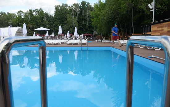 Preparations for the opening of the Port at VDNKh city beach