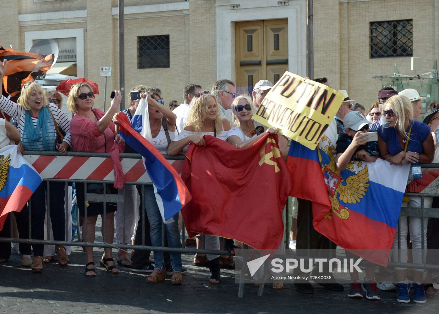 Russian President Vladimir Putin visits Italy