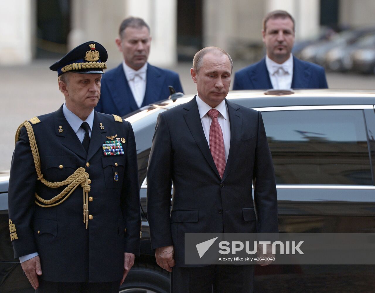 Russian President Vladimir Putin visits Italy