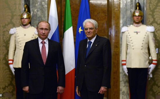 Russian President Vladimir Putin visits Italy