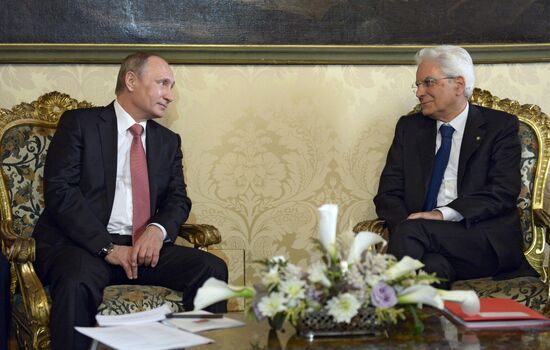 Russian President Vladimir Putin visits Italy