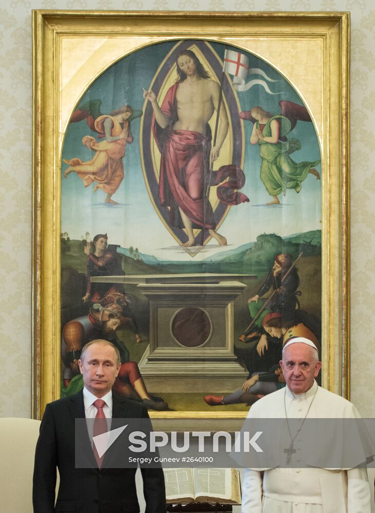 Russian President Vladimir Putin visits Italy