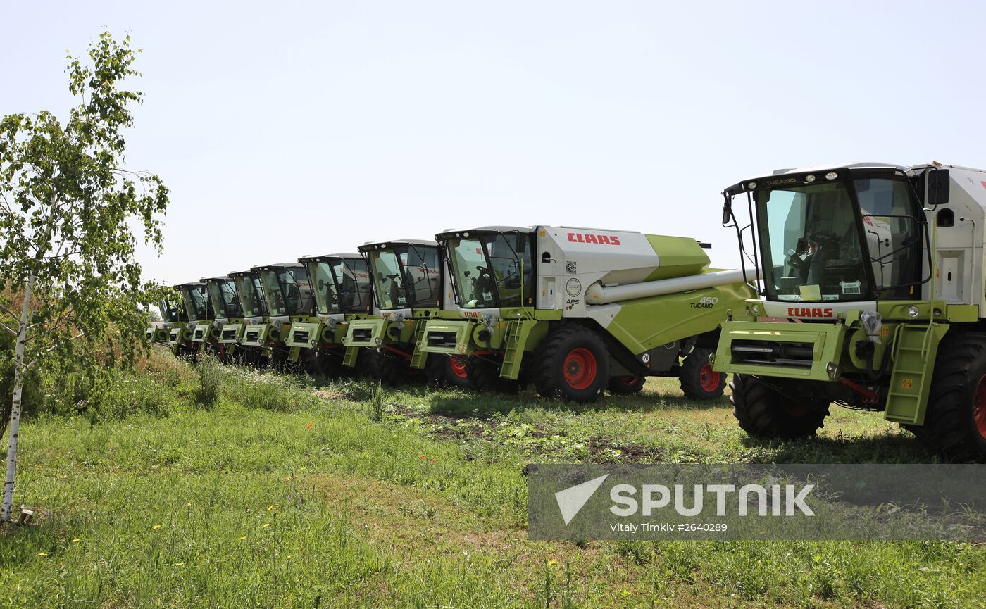 Manufacturing CLAAS harvester threshers in Krasnodar Region