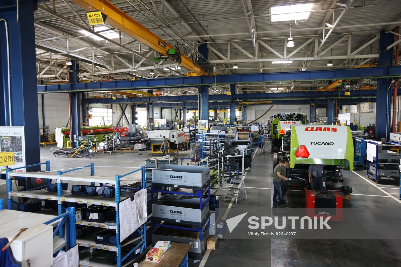 Manufacturing CLAAS harvester threshers in Krasnodar Region