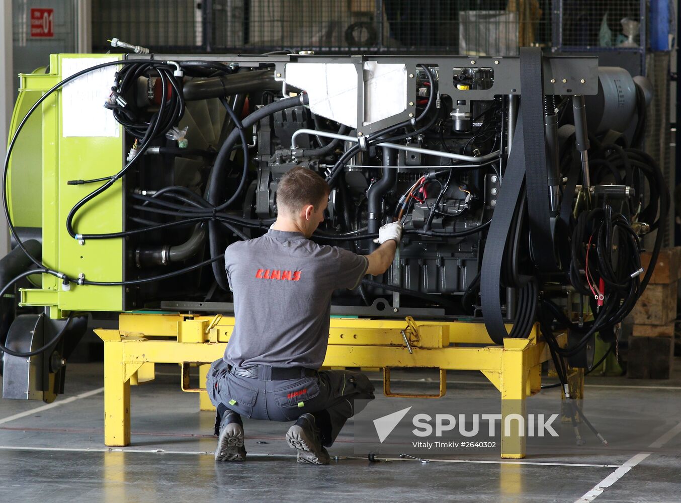 Manufacturing CLAAS harvester threshers in Krasnodar Region