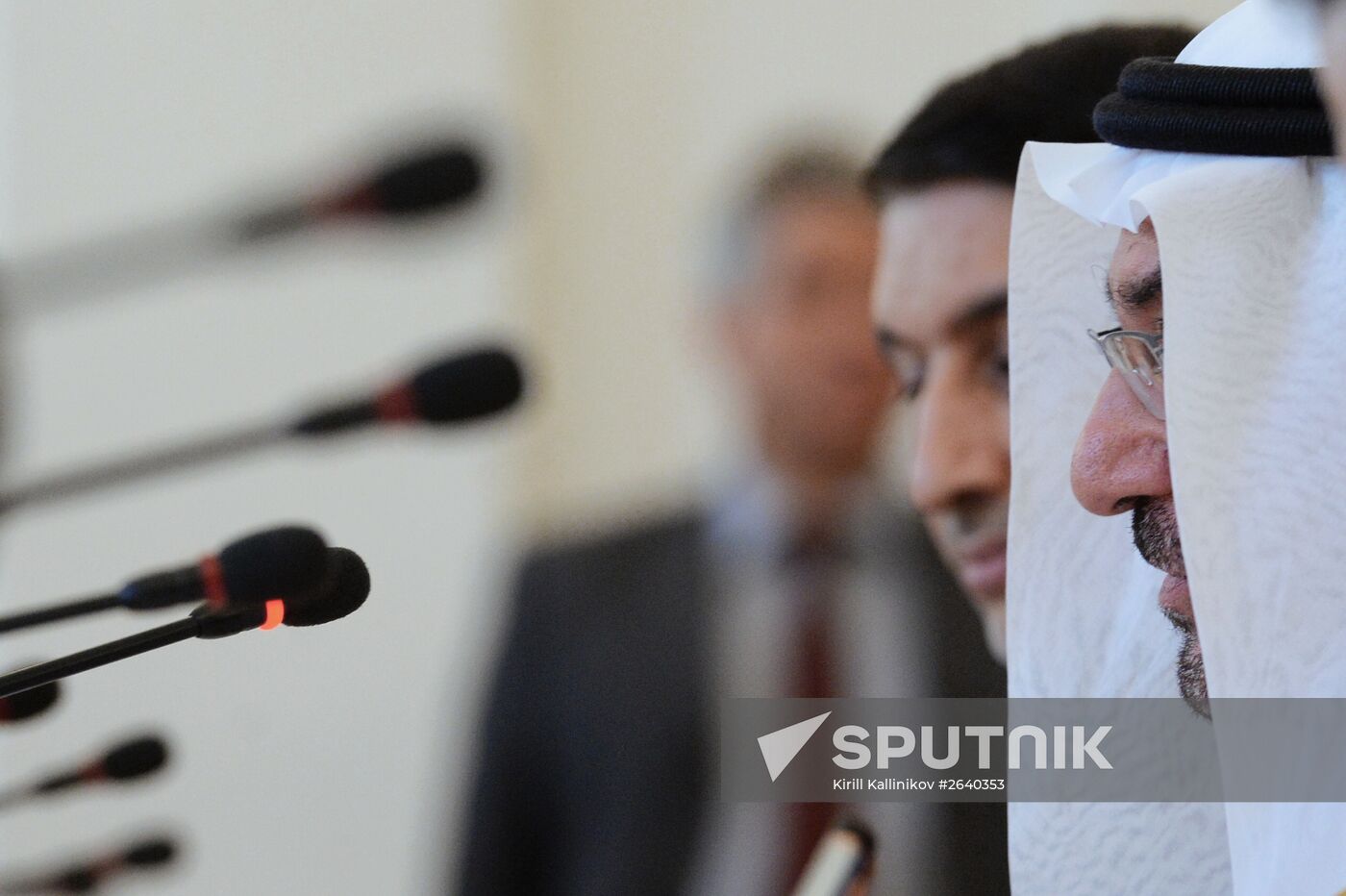 OIC Secretary-General Iyad bin Amin Madani (right) meeting with Russian Foreign Minister Sergei Lavrov in Moscow. Location: Russia, Moscow. Author: Kirill Kallinikov/Sputnik. Russian Foreign Minister Sergei Lavrov meets with OIC Secretary-General Iyad bin Amin Madani