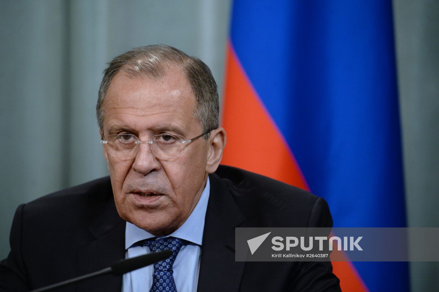 Russian Foreign Minister Sergei Lavrov meets with OIC Secretary-General Iyad bin Amin Madani