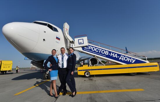 Russia's Pobeda Airlines aircraft